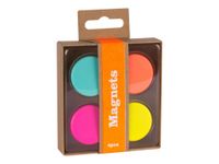 Apli Fluor Collection - 4 aimants - couleurs assorties
