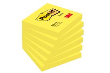 Post-it - 6 Blocs notes - jaune néon - 76 x 127 mm