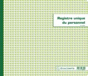 Exacompta - Registre unique du personnel - 27 x 32 cm