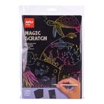 APLI - Magic Scratch  - 10 feuilles, 5 outils pour dessiner