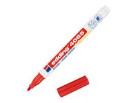 Edding - Marqueur craie liquide e-4085 Rouge - Pointe Ogive fine 1-2 mm