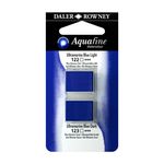 Daler-Rowney Aquafine - Ensemble de peinture - 2 parties - aquarelle - 2 couleurs - bleu clair outremer, bleu outremer foncé - demi-plateau