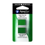 Daler-Rowney Aquafine - Ensemble de peinture - 2 parties - aquarelle - 2 couleurs - hooker's green light, vert de Hooker foncé - demi-plateau