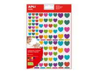 Apli Kids - 624 stickers cœurs - couleurs assorties