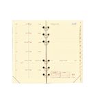 Quo Vadis - Recharge Organiseur - 2027 - Timer 17 Pocket - Semainier Planning - Français - 13 mois de décembre à décembre - 9x17 cm - Papier Clairefontaine ivoire - Fabrication française