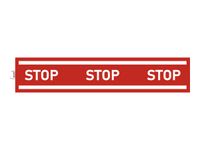 Exacompta - Pictogramme bande de message stop - 1000 x 200 mm - rouge