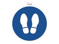 Exacompta - Pictogramme - arrêt obligatoire - 350 x 350 mm - bleu