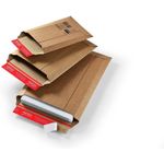 1 pochette d'expédition CP 010 - extensible - 235 x 340 mm - carré - extrémité ouverte - A4 - indéchirable - brun - Colompac