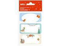 Apli kids - 9 étiquettes cadeau - 73 x 35 mm - Noël/écureuil