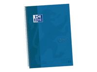 Oxford Touch' - Cahier à spirale 24 x 32 cm - 160 pages - petits carreaux (5x5 mm) - bleu marine