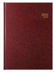 Agenda Santex Bremax - 1 jour par page - 21 x 29 cm - bordeaux - Brepols
