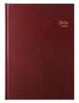 Agenda Santex Bremax - 1 jour sur 2 pages - 21 x 29 cm - bordeaux - Brepols