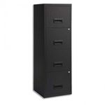 Cajonera 4 cajones carpetas colgantes negro