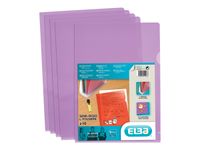 M STAR - 10 Pochettes coin - A4 - pour 25 feuilles - 15/100 - violet