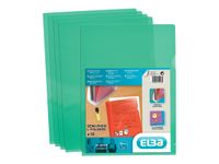 M STAR - 10 Pochettes coin -  A4 - pour 25 feuilles - 15/100 - vert