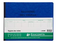Exacompta - Registre des visites - 25 x 32 cm - 80 pages