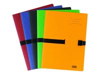 Oxford Bicolor Recyc+ - Chemise à sangle avec rabats - fermeture avec clip - disponible dans différentes associations de couleurs