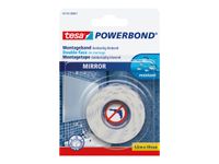 Tesa Powerbond - Adhésif double face spécial miroir - 1,5 m x 19 mm