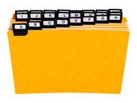 Exacompta - Intercalaires alphabétiques pour boîte à fiches - 24 positions A à Z