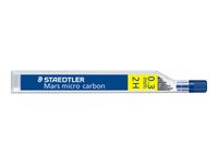 STAEDTLER Mars micro carbon - Tapa de lápiz - 2H - negro jet - 0.3 mm (paquete de 12) - para graphite 760, 762, 764, 779