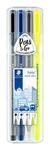 STAEDTLER triplus mobile office - Pack de Stylo à bille, Feutre fin, Surligneur et Crayon rétractable