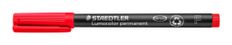STAEDTLER LUMOCOLOR 318 - Marqueur permanent - pointe fine - rouge