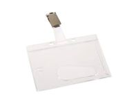 Sign porte-badge de nom - pour 54 x 86 mm - transparent (pack de 50)