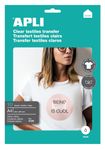 Apli - Papier transfert sur textiles clairs 10 feuilles A4 - Réf. 4128