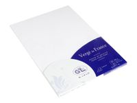 G.LALO Vergé de France - cartes en papier vergé - 25 feuille(s) - A4 - 210 g/m²