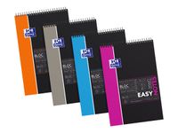 Oxford Etudiants Easynotes - Bloc notes A4+ (24 x 29,7 cm) - 160 pages - grands carreaux (Seyes) - disponible dans différentes couleurs