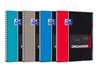 Oxford Etudiants - Cahier trieur Organiserbook A4+ (24 x 29,7 cm) - 160 pages - grands carreaux (Seyes) - disponible dans différentes couleurs