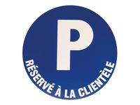 Pickup - Pictogramme rond - Parking réservé à la clientèle - 300 mm