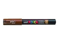 POSCA PC-1M - Marcador - permanente - marrón - tinta pigmentada al agua - 1 mm - extrafino
