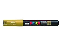 POSCA PC-1M - Marcador - permanente - oro - tinta pigmentada al agua - 1 mm - extrafino