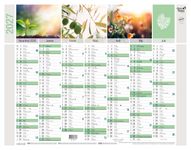 Quo Vadis - Calendrier mural - Français - Equology - § - 14 mois de décembre à janvier - 43x33,5 cm - Papier Clairefontaine recyclé - Fabrication française