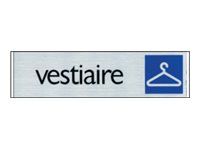 Pickup - Plaque de signalisation - 165 x 44 mm - vestiaire