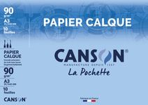Canson - Pochette papier calque - 10 feuilles - A3 - 90 gr