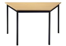 Table modulaire trapezoïdale - L120 x H60 x P60 cm - imitation hêtre