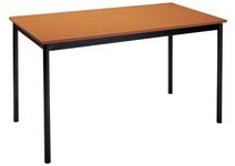 Table modulaire rectangulaire - L120 x H74 x P60 cmm - imitation merisier