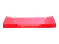 Exacompta COMBO - Corbeille à courrier framboise translucide