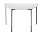 Table modulaire demi-ronde 120 cm - gris clair