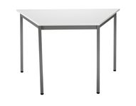 Table modulaire trapezoïdale - L120 x H60 x P60 cm - gris clair