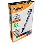 BIC MARKING 2300 - Pack de 4 marqueurs permanents - pointe biseau - couleurs assorties