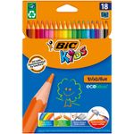 BIC Kids ecolutions Evolution - 18 Crayons de couleur