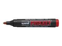 UNI PROCKEY PM - Marqueur permanent - pointe ogive - rouge