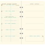 Exacompta Exatime 17 Pocket - Recharge pour organiseur - 1 semaine sur 2 pages - 9,2 x 17 cm