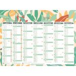 Calendrier recyclé Forever 7 mois par face - 40,5 x 55 cm - Exacompta