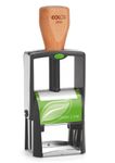 Colop 2300 Classic Green Line - Tampon métallique personnalisable - 6 lignes - format rectangulaire