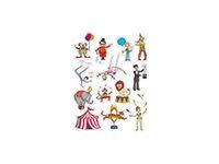 Apli - 3 feuilles gommettes cirque