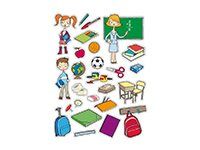 Apli - 3 feuilles gommettes école